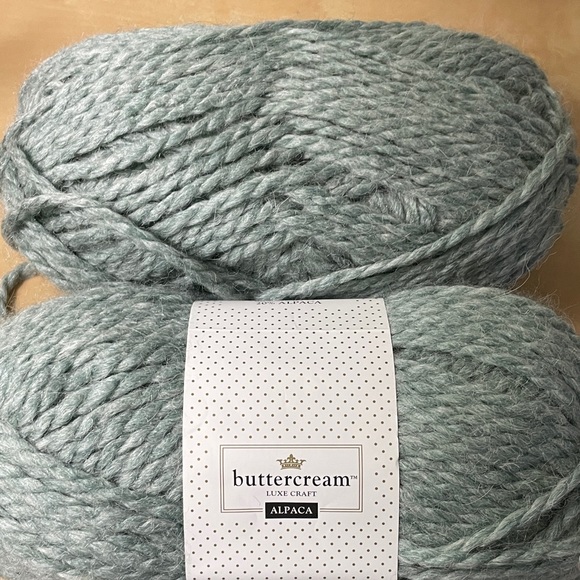 Yarn Bundle Buttercream Luxe Craft Alpaca Yarn in Sage Green 2 whole skeins - Picture 1 of 4